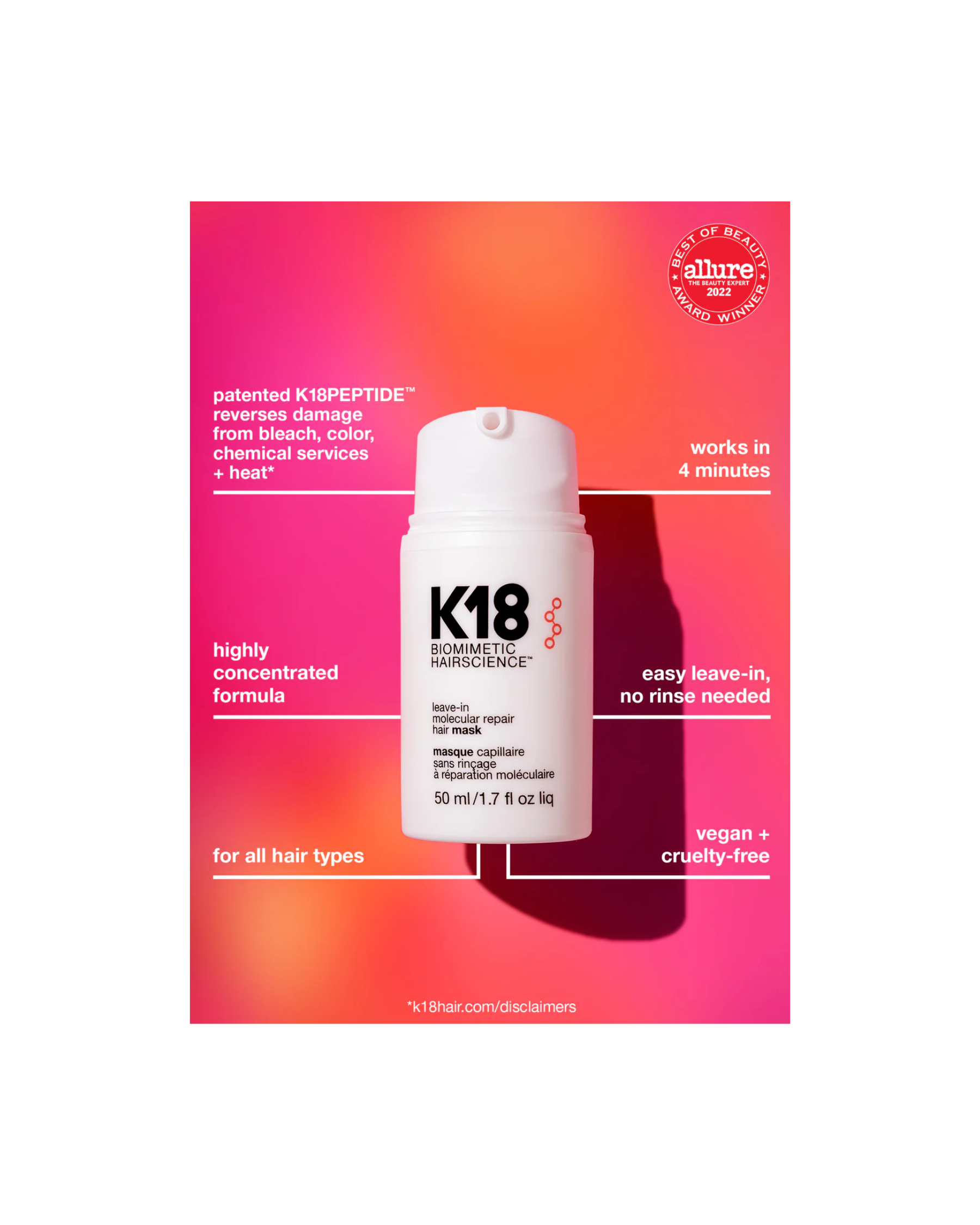 Leave In Molecular Repair Hair Mask