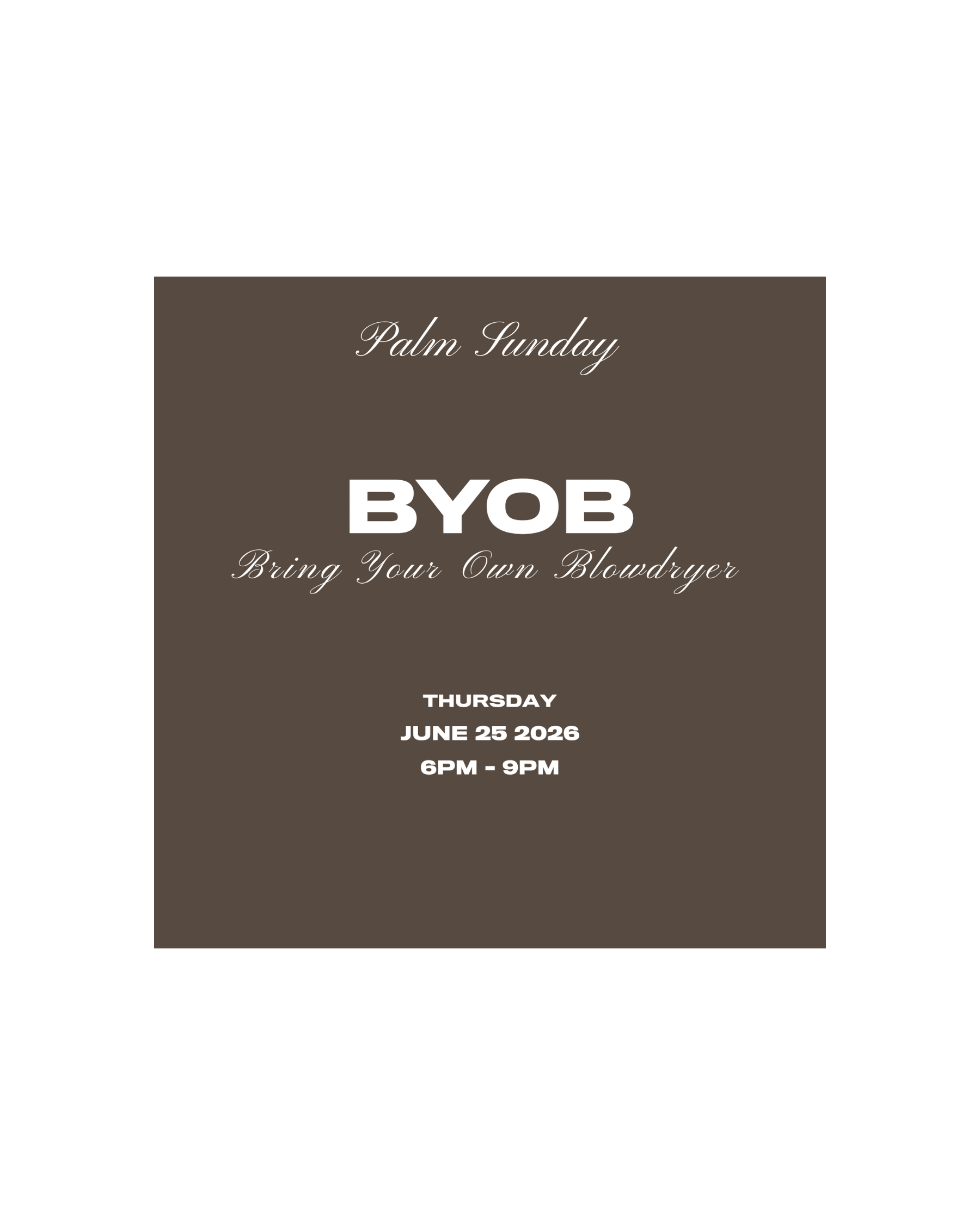 BYOB