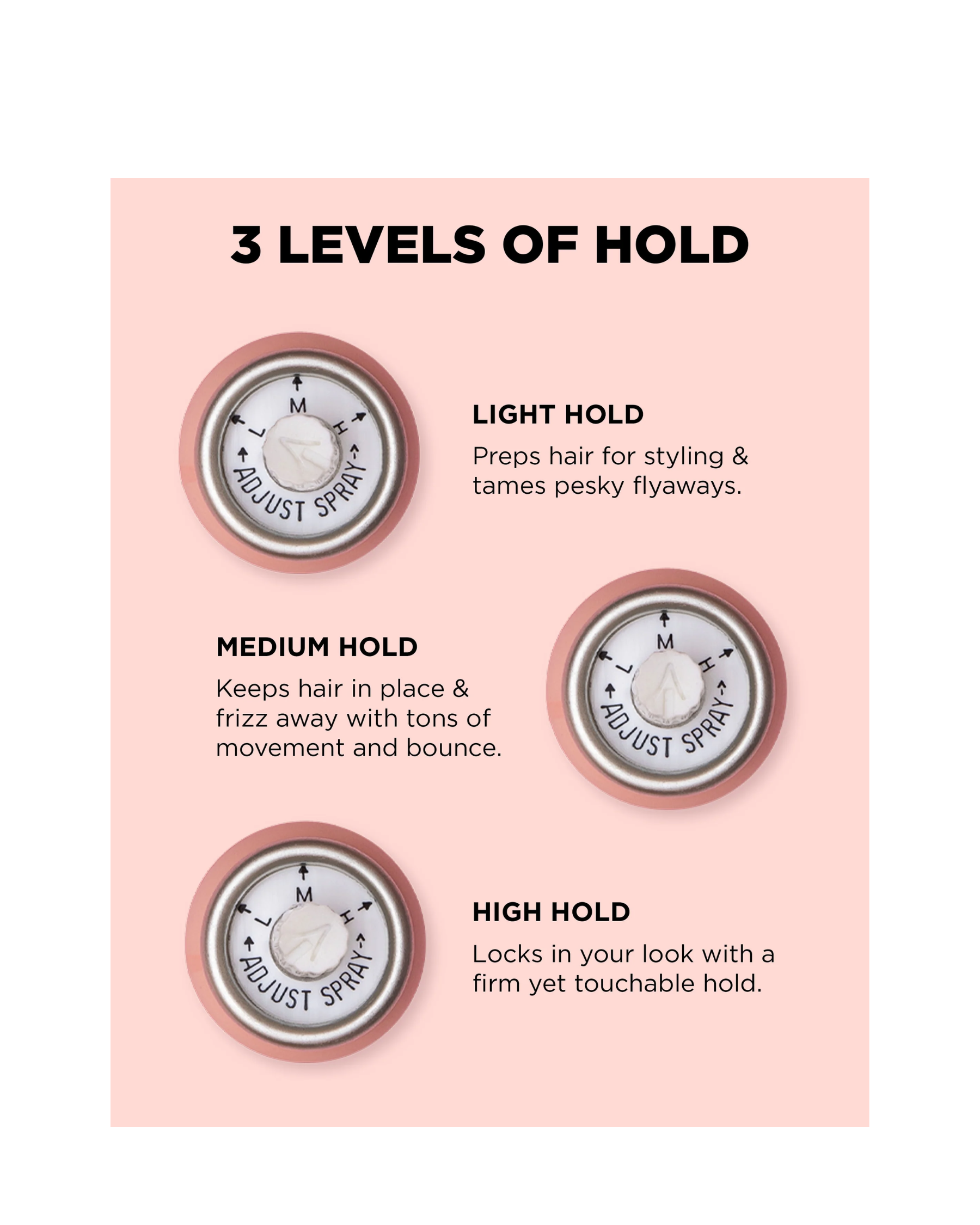 HOLD.ME Three-Way Hairspray