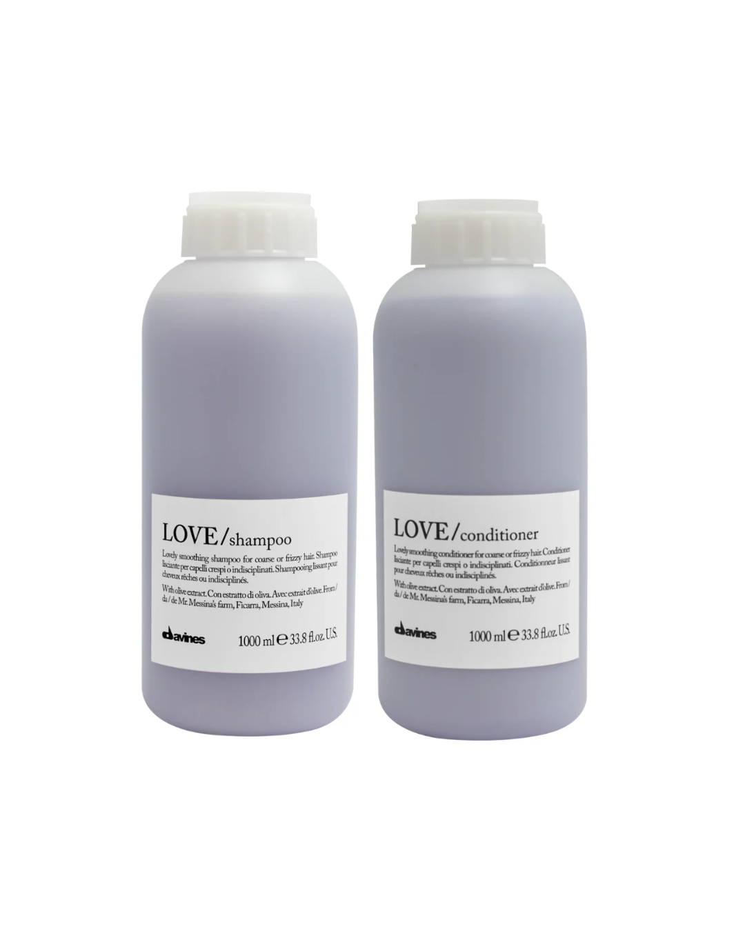 Love Smooth Shampoo + Conditioner 1L